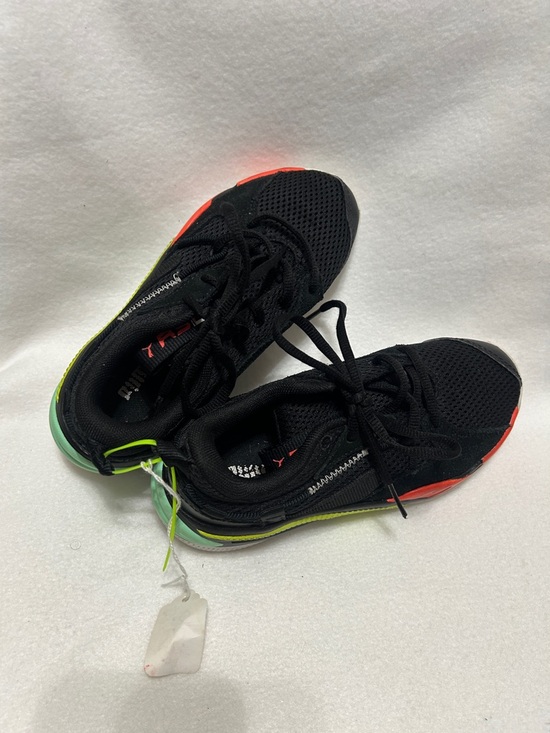 Puma Other - Puma Kids Black Sneakers with Neon Green and Orange Accents